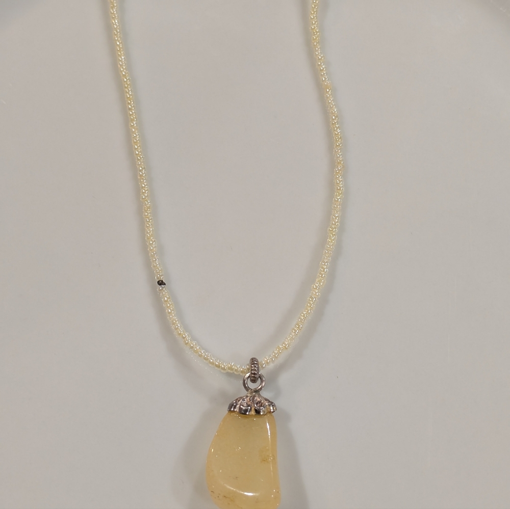 Raw Libyan Gold Tektite Pendant